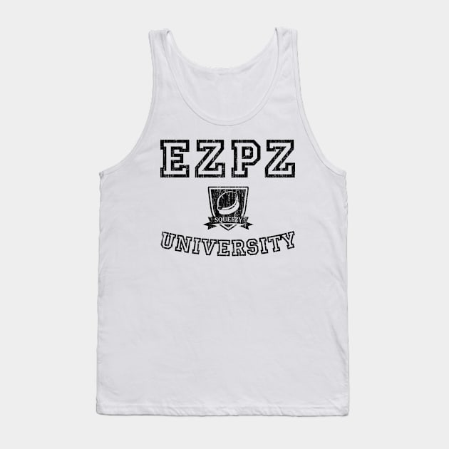 EZPZ Campus Logo Faded Look (Black Type) Tank Top by cheekenpeeg